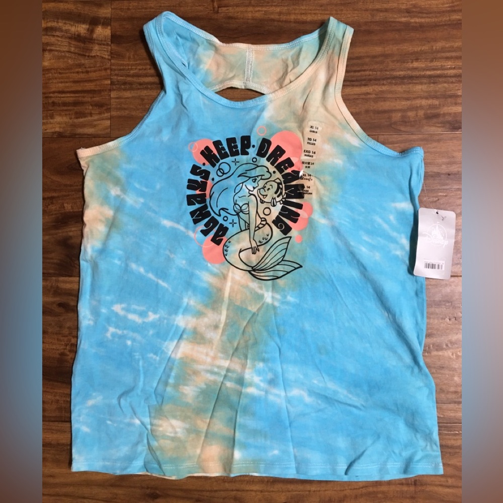 Disney Little Mermaid Tie-Dye Tank Top